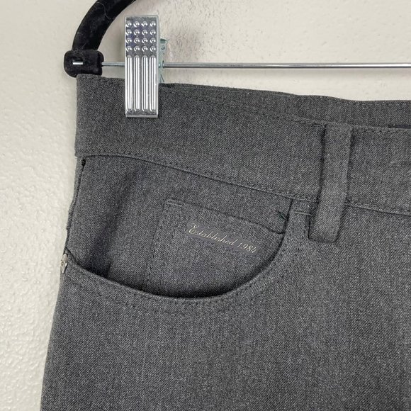 Weekend Max Mara Woman's 8 Gray High Rise Classic 5 Pocket Trouser Pants - Picture 3 of 12